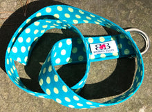 Load image into Gallery viewer, Green and Yellow Polka Dot Fabric Belt