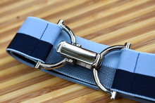 Load image into Gallery viewer, Navy and Blue Half and Half Elastic Belt