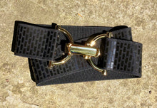 Load image into Gallery viewer, Patterned "Patent Leather" Elastic Belt