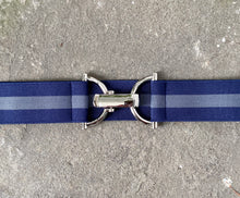 Load image into Gallery viewer, Navy and Grey Elastic Belt