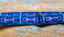 Load image into Gallery viewer, Pink and Blue Bits and Bits Fabric Belt
