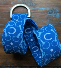 Load image into Gallery viewer, Blue Horseshoes Fabric Belt
